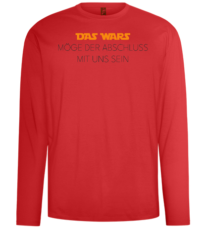 Das Wars Möge Der Abschluss Mit Uns Sein Design - Comfort men's long sleeve t-shirt_RED_front