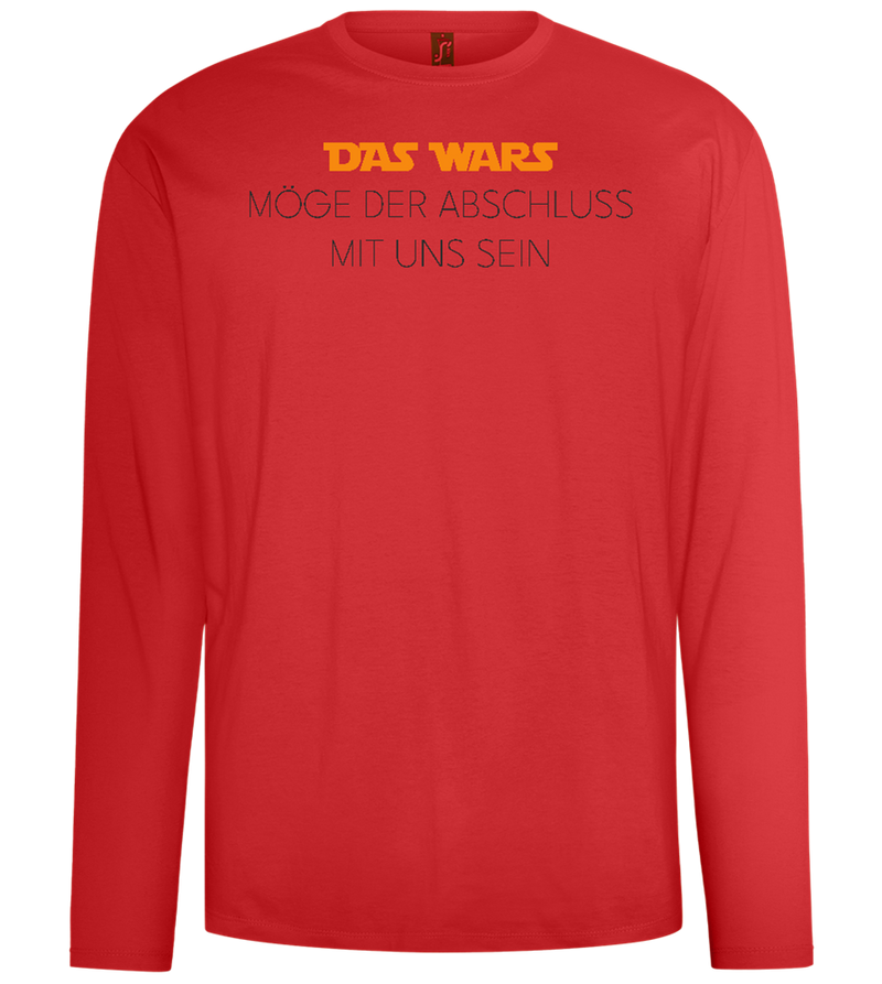 Das Wars Möge Der Abschluss Mit Uns Sein Design - Comfort men's long sleeve t-shirt_RED_front