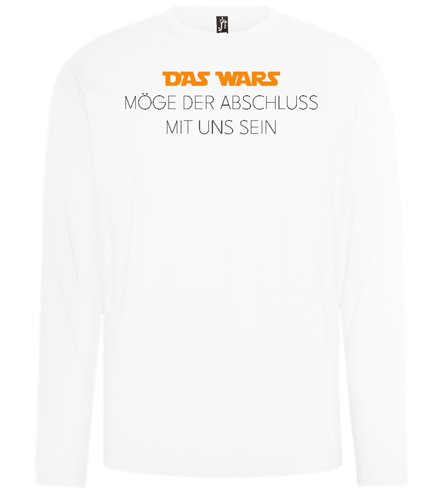 Das Wars Möge Der Abschluss Mit Uns Sein Design - Comfort men's long sleeve t-shirt_WHITE_front