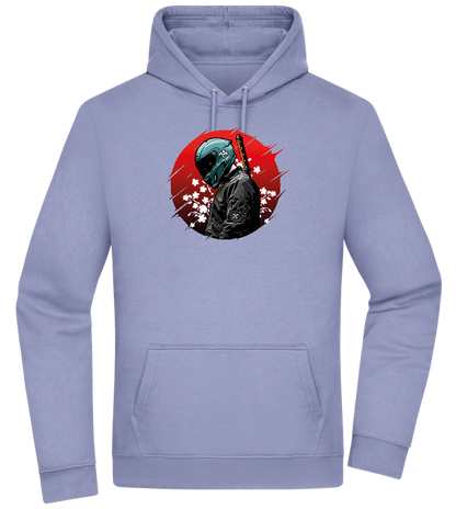 Samurai Bike 2 Design - Premium Essential Unisex Hoodie_BLUE_front