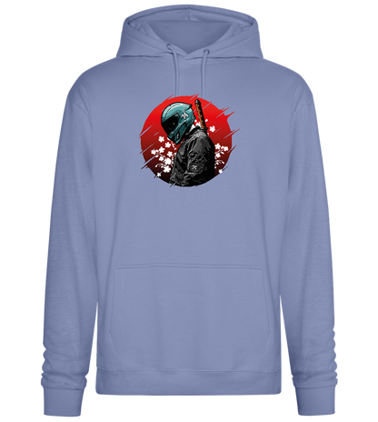 Samurai Bike 2 Design - Premium Essential Unisex Hoodie_BLUE_front