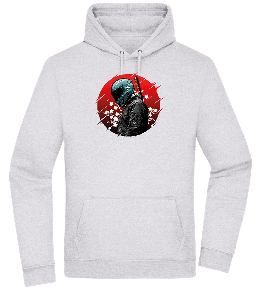 Samurai Bike 2 Design - Premium Essential Unisex Hoodie_ORION GREY II_front