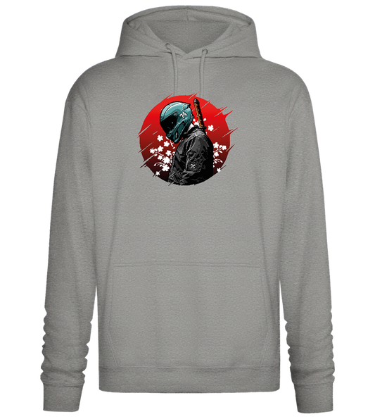 Samurai Bike 2 Design - Premium Essential Unisex Hoodie_ORION GREY II_front