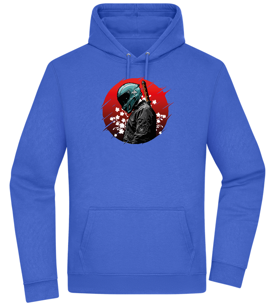 Samurai Bike 2 Design - Premium Essential Unisex Hoodie_ROYAL_front