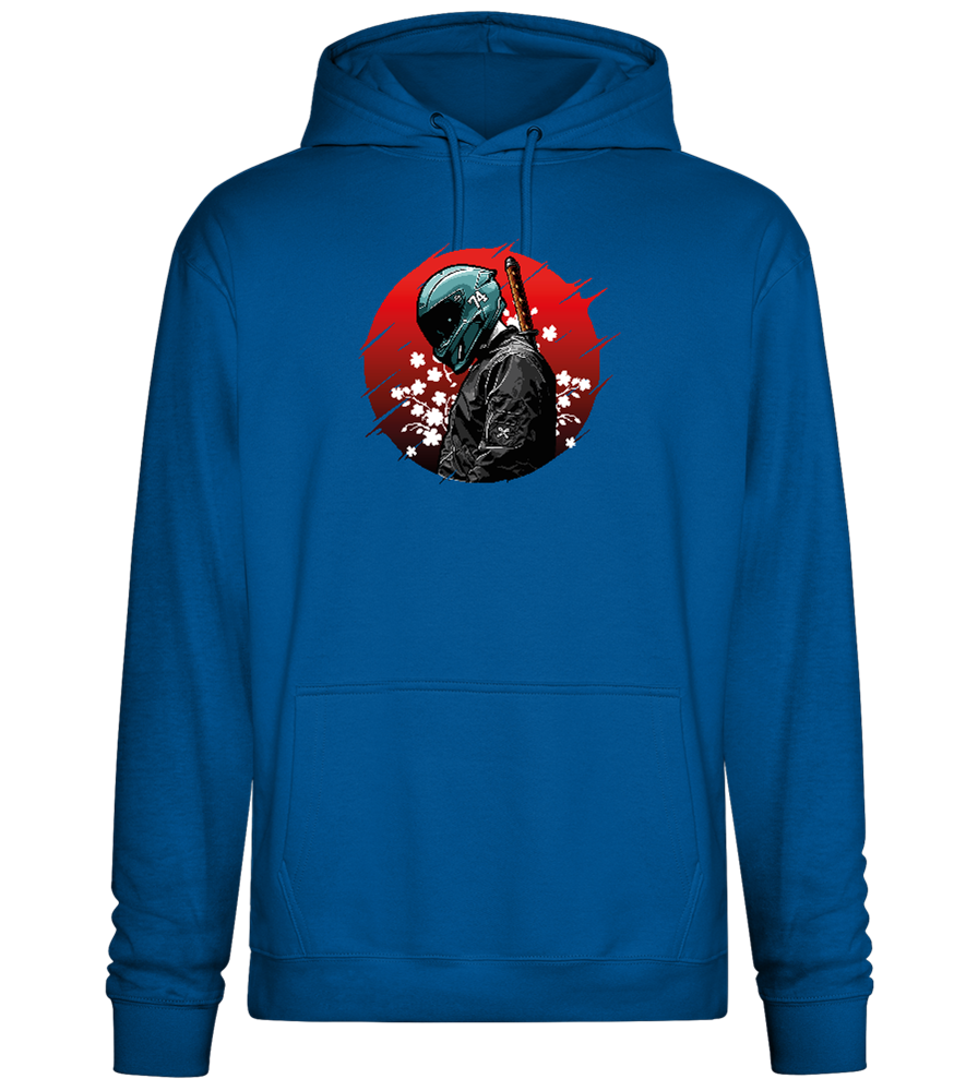 Samurai Bike 2 Design - Premium Essential Unisex Hoodie_ROYAL_front