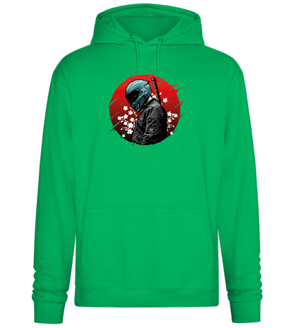 Samurai Bike 2 Design - Premium Essential Unisex Hoodie_SPRING GREEN_front