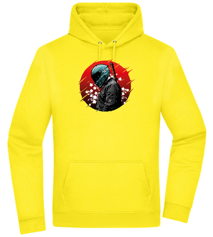 Samurai Bike 2 Design - Premium Essential Unisex Hoodie_YELLOW_front