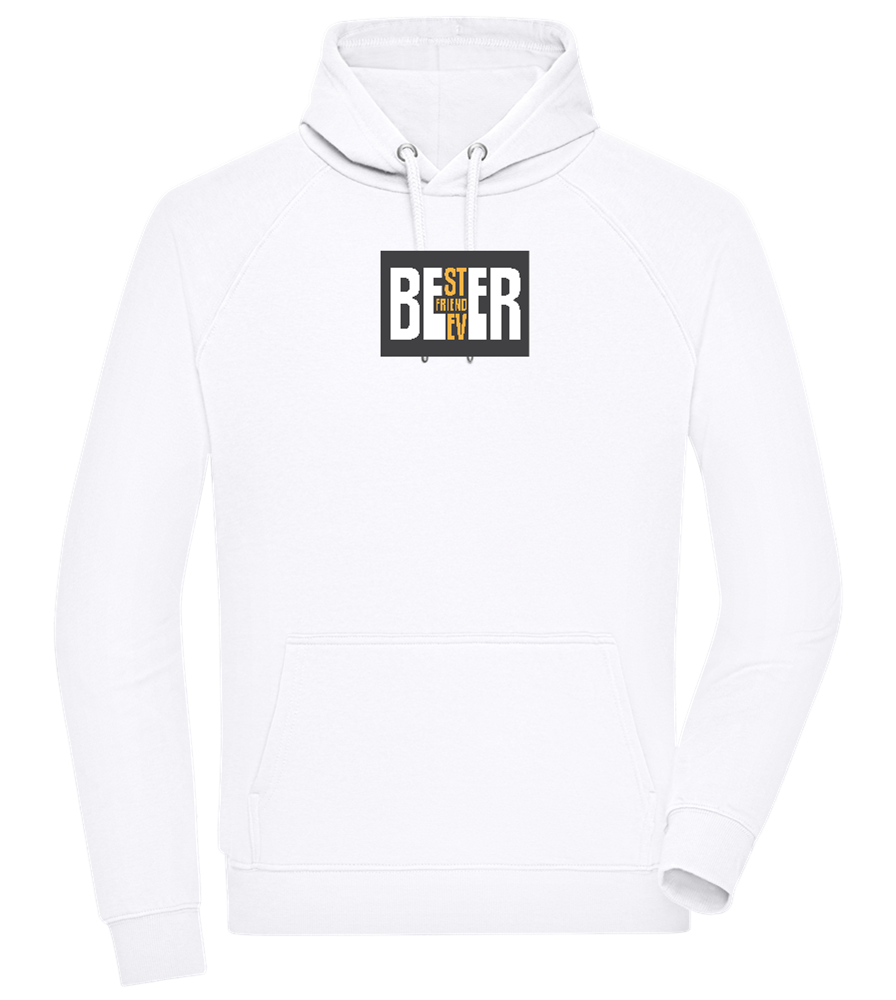 Beer Best Friend Design - Comfort unisex hoodie_WHITE_front