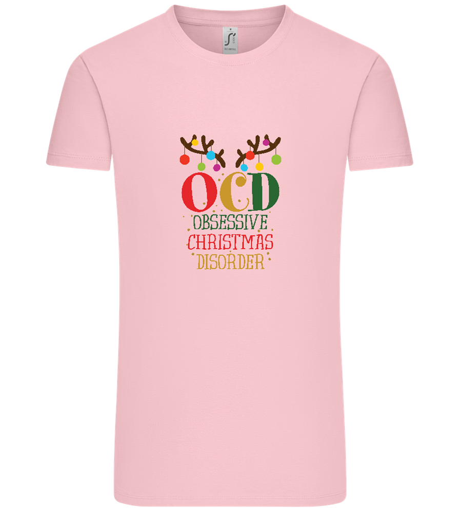 OCD Obsessive Christmas Disorder Design - Comfort Unisex T-Shirt_CANDY PINK_front