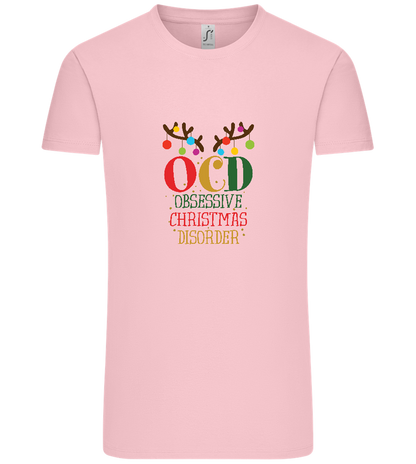 OCD Obsessive Christmas Disorder Design - Comfort Unisex T-Shirt_CANDY PINK_front