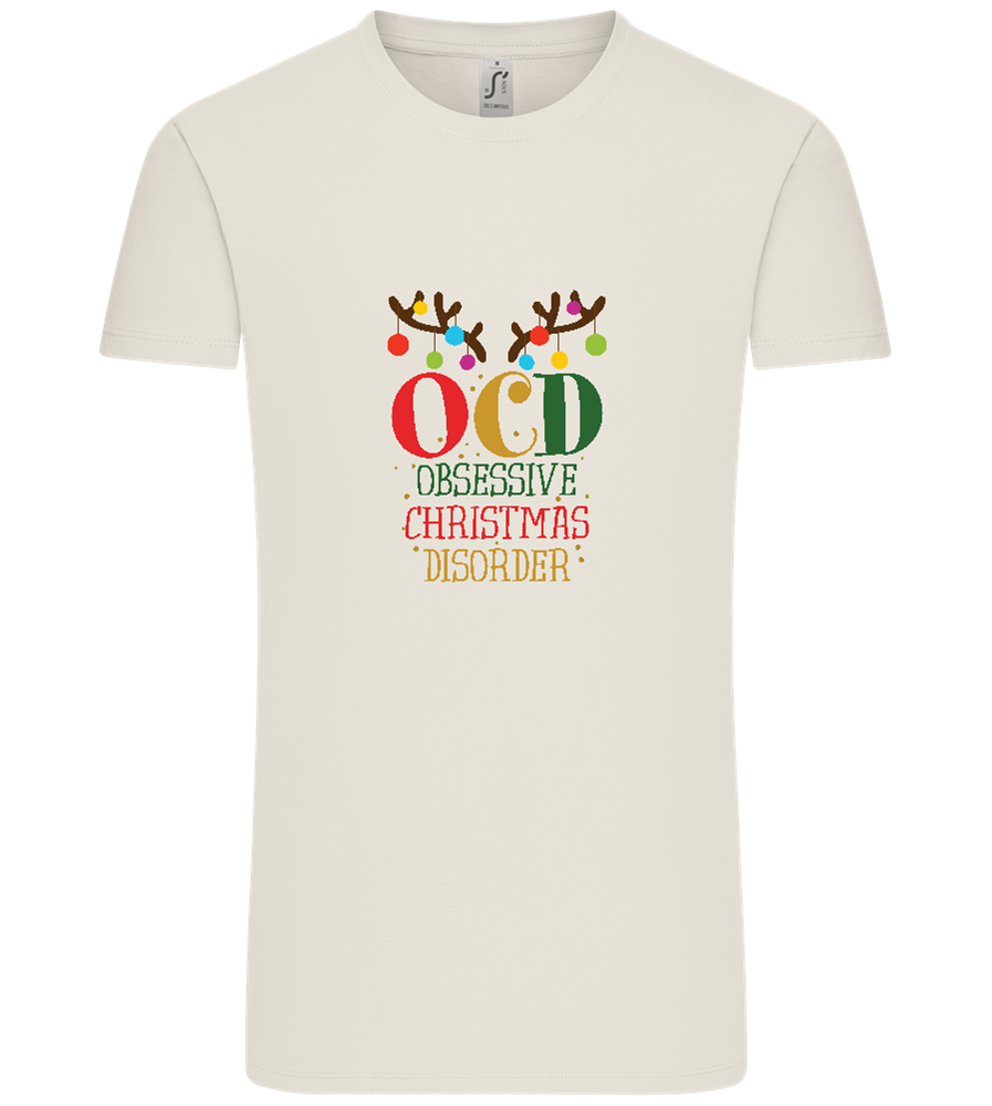 OCD Obsessive Christmas Disorder Design - Comfort Unisex T-Shirt_ECRU_front