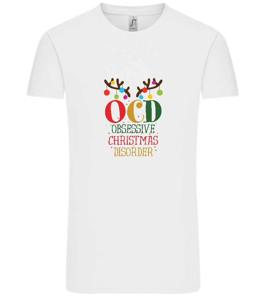 OCD Obsessive Christmas Disorder Design - Comfort Unisex T-Shirt_WHITE_front