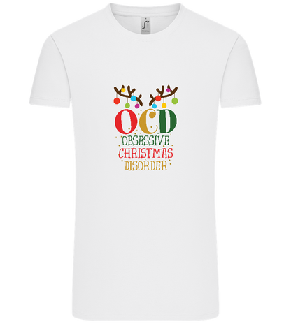 OCD Obsessive Christmas Disorder Design - Comfort Unisex T-Shirt_WHITE_front