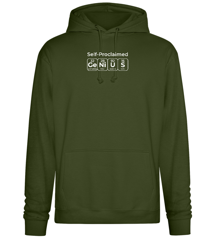 Genius Periodic Table Design - Premium Essential Unisex Hoodie_ARMY_front