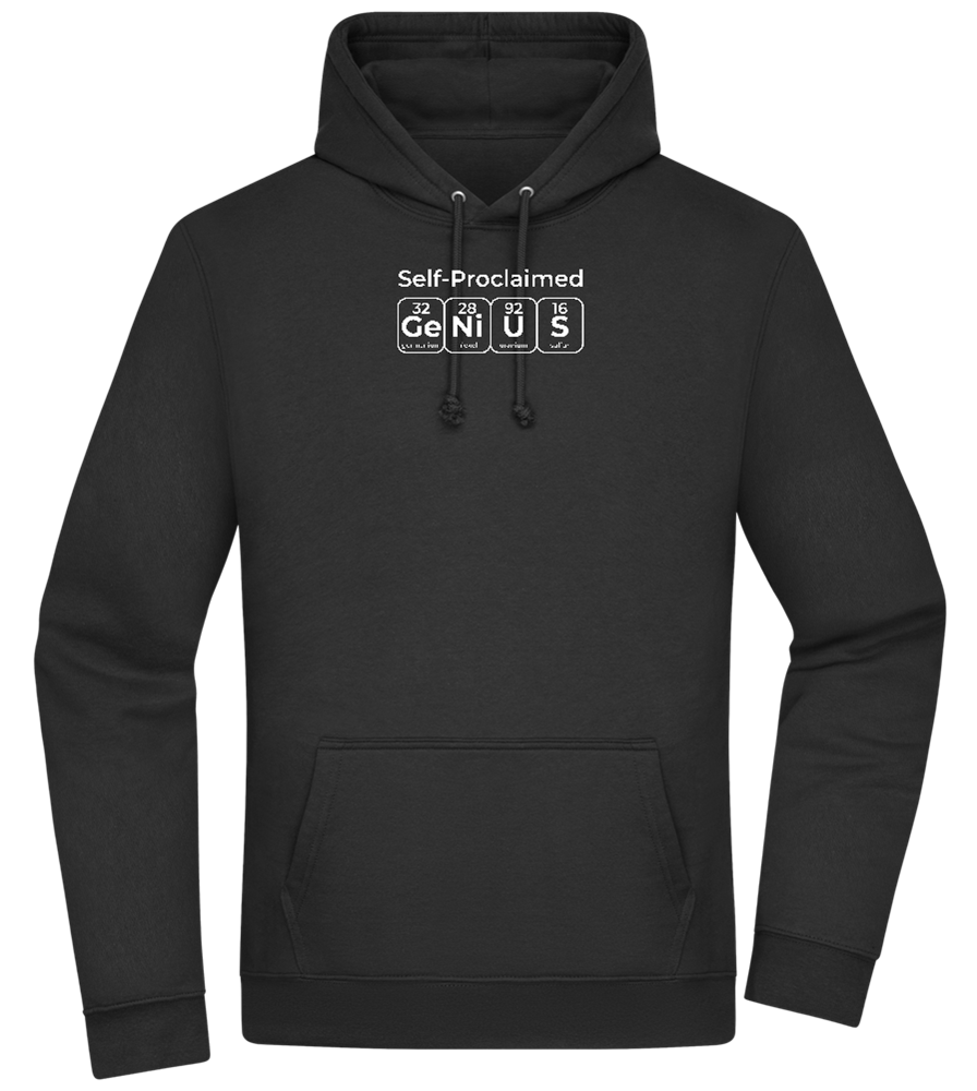 Genius Periodic Table Design - Premium Essential Unisex Hoodie_BLACK_front