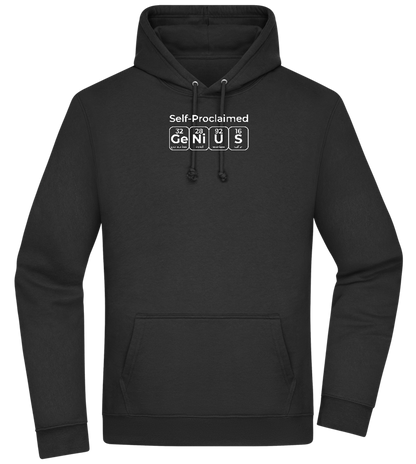 Genius Periodic Table Design - Premium Essential Unisex Hoodie_BLACK_front