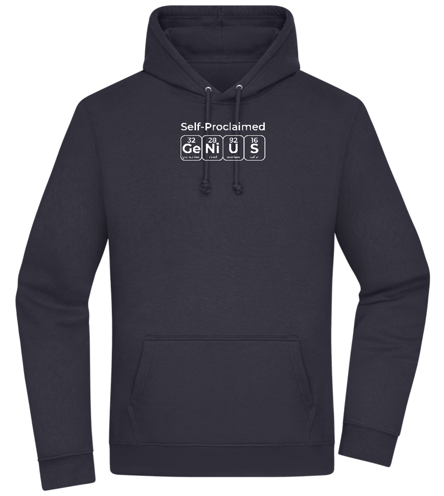 Genius Periodic Table Design - Premium Essential Unisex Hoodie_FRENCH NAVY_front