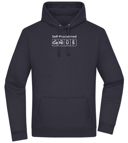 Genius Periodic Table Design - Premium Essential Unisex Hoodie_FRENCH NAVY_front