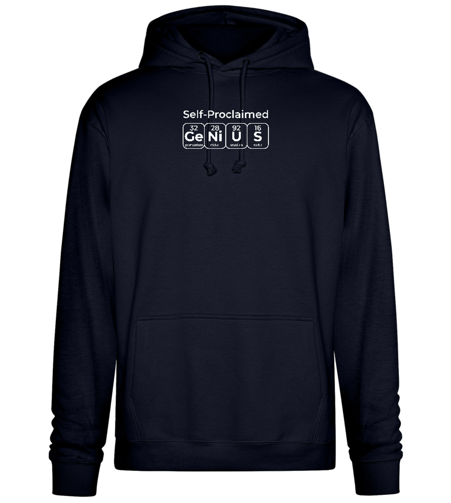 Genius Periodic Table Design - Premium Essential Unisex Hoodie_FRENCH NAVY_front