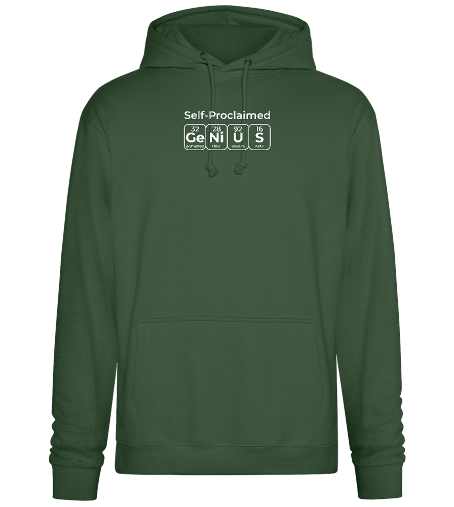 Genius Periodic Table Design - Premium Essential Unisex Hoodie_GREEN BOTTLE_front