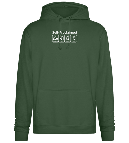 Genius Periodic Table Design - Premium Essential Unisex Hoodie_GREEN BOTTLE_front