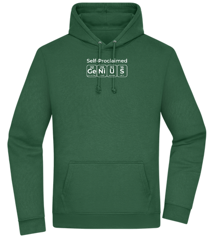 Genius Periodic Table Design - Premium Essential Unisex Hoodie_GREEN BOTTLE_front