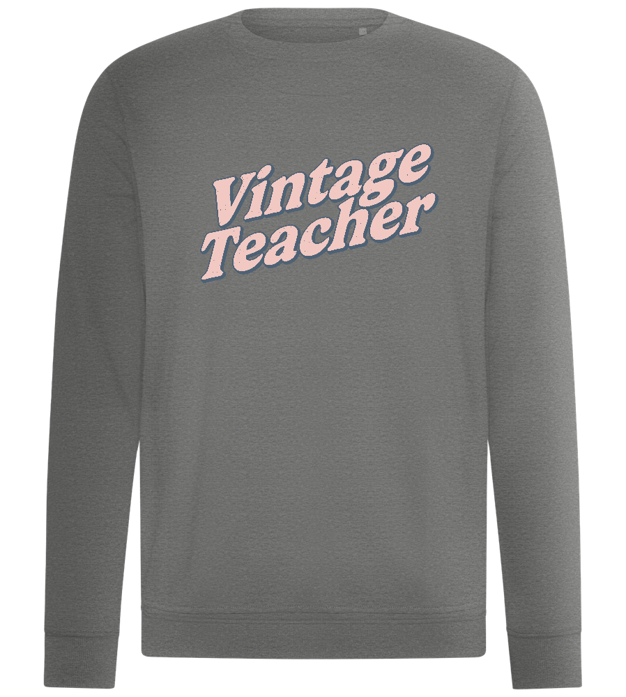 Vintage Teacher Retro Design - Comfort unisex sweater_ORION GREY II_front