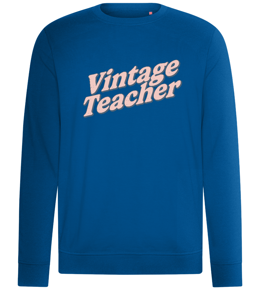 Vintage Teacher Retro Design - Comfort unisex sweater_ROYAL_front