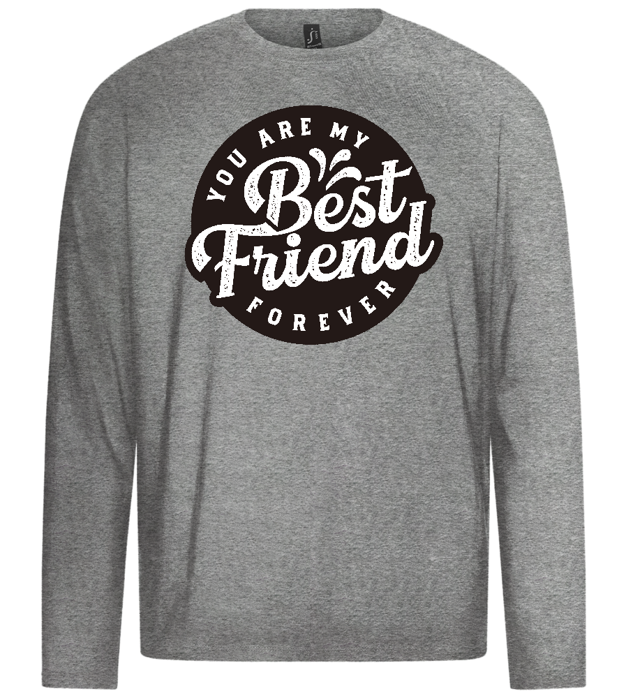 You Are My Best Friend Forever Design - Premium men's long sleeve t-shirt_ORION GREY_front