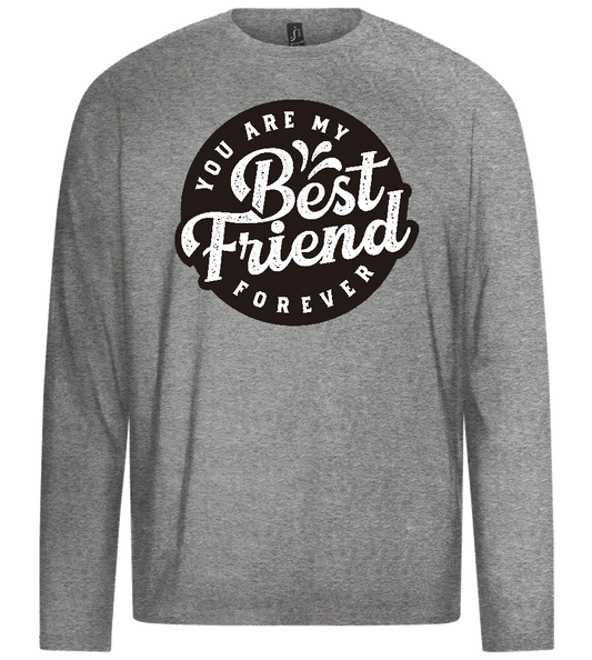 You Are My Best Friend Forever Design - Premium men's long sleeve t-shirt_ORION GREY_front