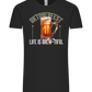 Life is Brew-tiful Design - Comfort Unisex T-Shirt_DEEP BLACK_front