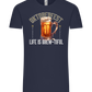 Life is Brew-tiful Design - Comfort Unisex T-Shirt_FRENCH NAVY_front