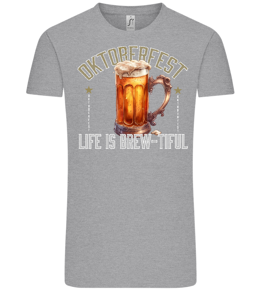 Life is Brew-tiful Design - Comfort Unisex T-Shirt_ORION GREY_front