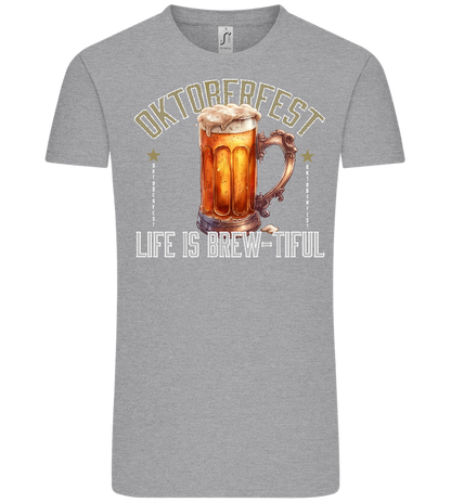 Life is Brew-tiful Design - Comfort Unisex T-Shirt_ORION GREY_front