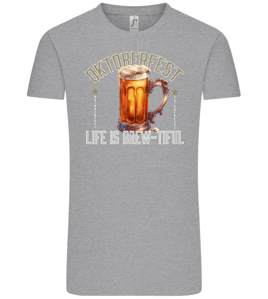 Life is Brew-tiful Design - Comfort Unisex T-Shirt_ORION GREY_front