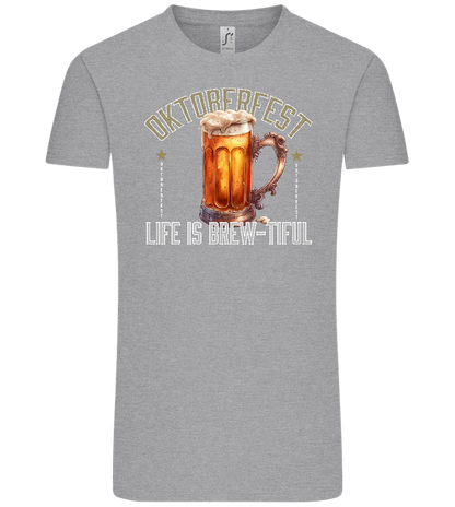 Life is Brew-tiful Design - Comfort Unisex T-Shirt_ORION GREY_front