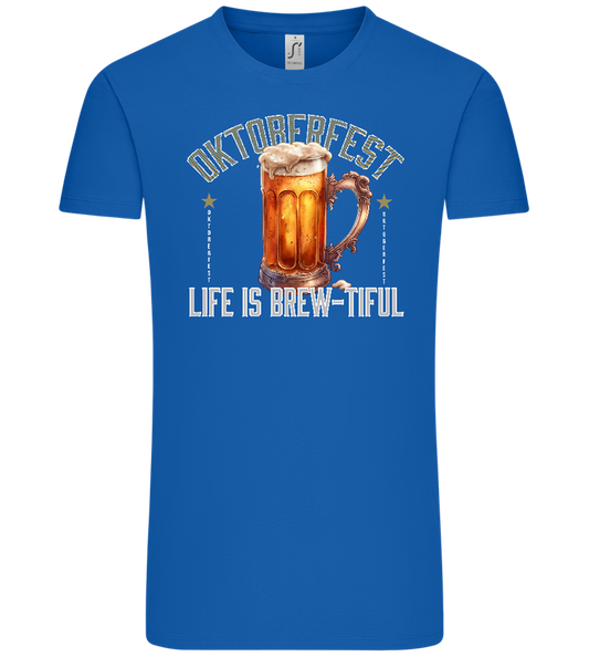 Life is Brew-tiful Design - Comfort Unisex T-Shirt_ROYAL_front