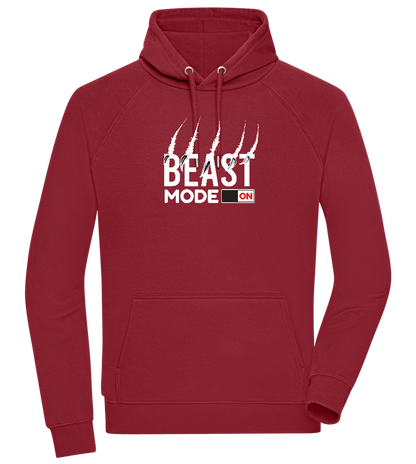 Beast Mode On Design - Comfort unisex hoodie_BORDEAUX_front