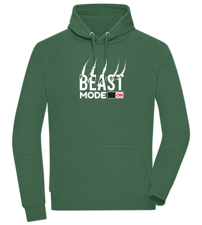 Beast Mode On Design - Comfort unisex hoodie_GREEN BOTTLE_front