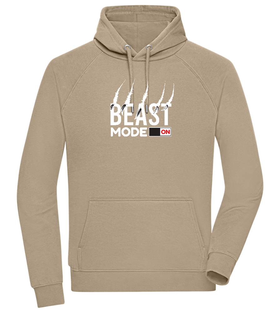 Beast Mode On Design - Comfort unisex hoodie_KHAKI_front