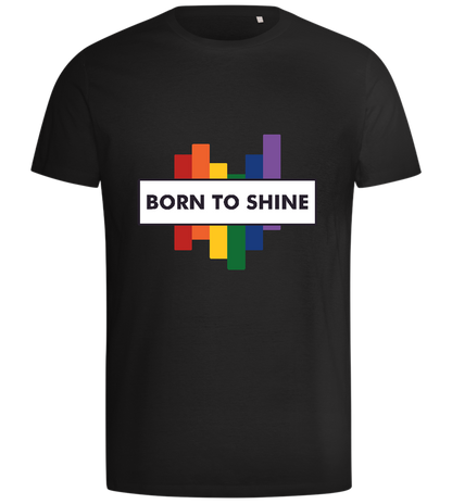 Born to Shine Design - Comfort men's t-shirt_DEEP BLACK_front