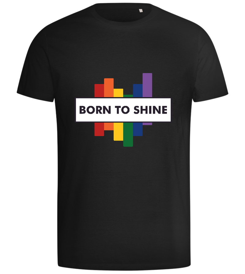 Born to Shine Design - Comfort men's t-shirt_DEEP BLACK_front