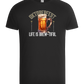 Life is Brew-tiful Design - Basic Unisex T-Shirt_DEEP BLACK_front