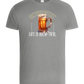 Life is Brew-tiful Design - Basic Unisex T-Shirt_ORION GREY_front