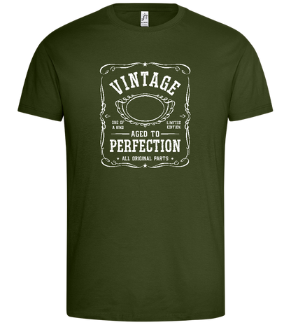 Vintage Aged To Perfection Design - Premium men's t-shirt_ARMY_front