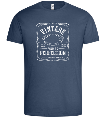 Vintage Aged To Perfection Design - Premium men's t-shirt_DENIM_front