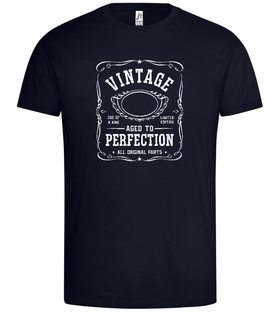 Vintage Aged To Perfection Design - Premium men's t-shirt_FRENCH NAVY_front