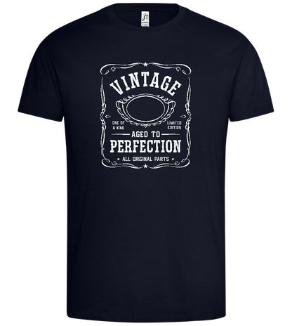 Vintage Aged To Perfection Design - Premium men's t-shirt_FRENCH NAVY_front