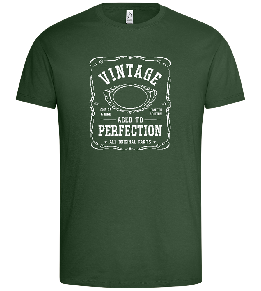 Vintage Aged To Perfection Design - Premium men's t-shirt_GREEN BOTTLE_front