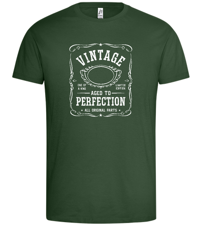 Vintage Aged To Perfection Design - Premium men's t-shirt_GREEN BOTTLE_front